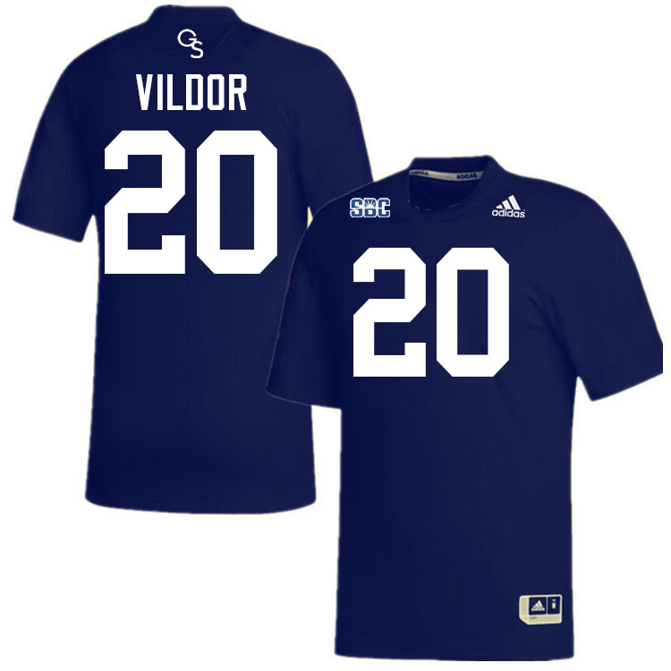 #20 Kindle Vildor Georgia Southern Eagles Jerseys|Apparels Football Stitched-Navy